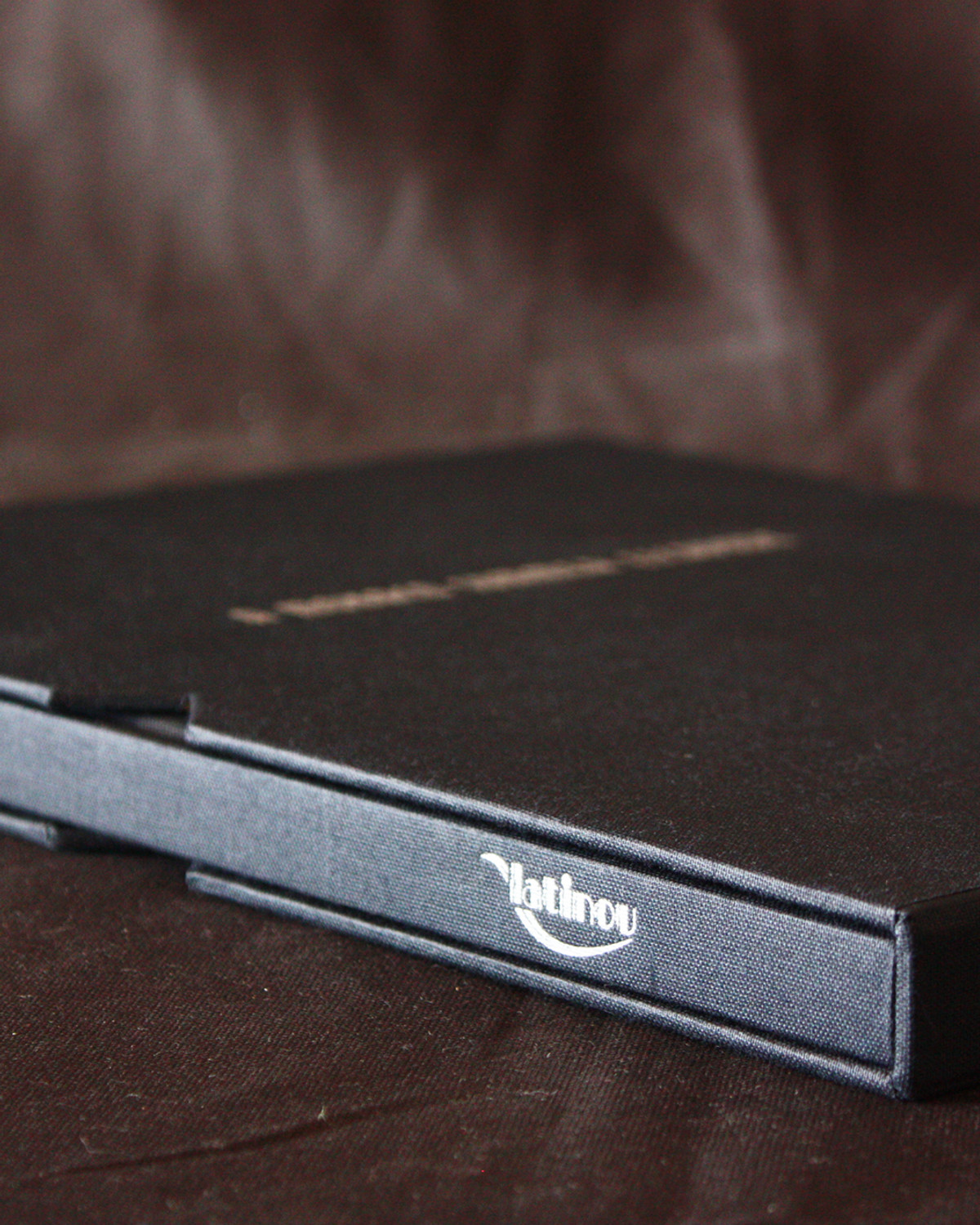 Bespoke embossed leather book for a superyacht
